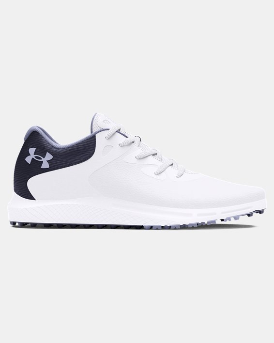 Women's UA Charged Breathe 2 Spikeless Golf Shoes in White image number 0